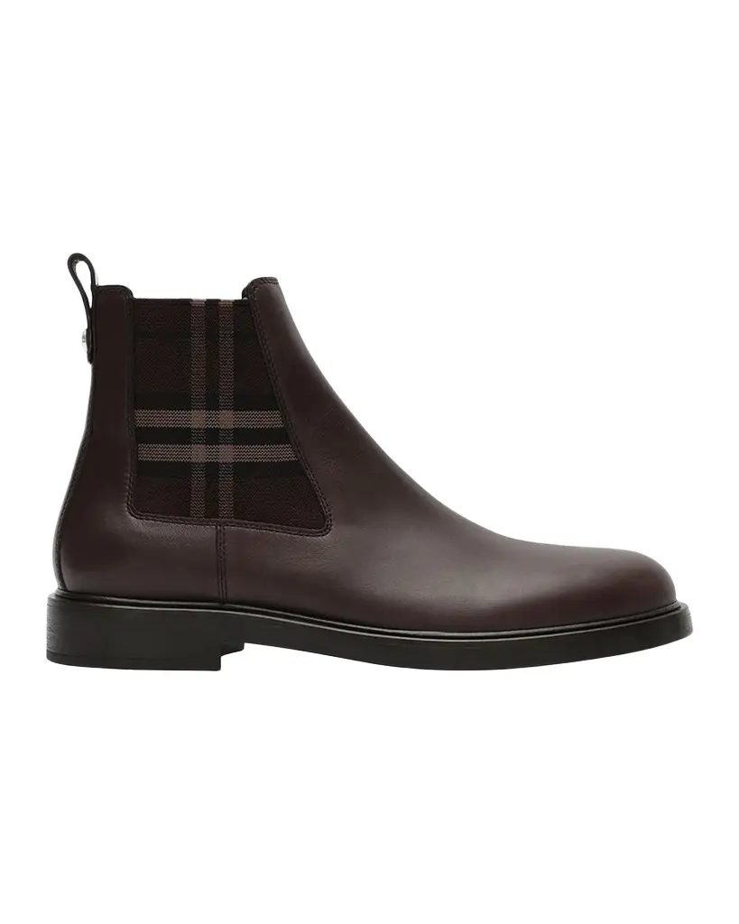 Burberry Men's Pembroke Chelsea Boots | Image 1 Burberry Men's Pembroke Chelsea Boots | Image 1