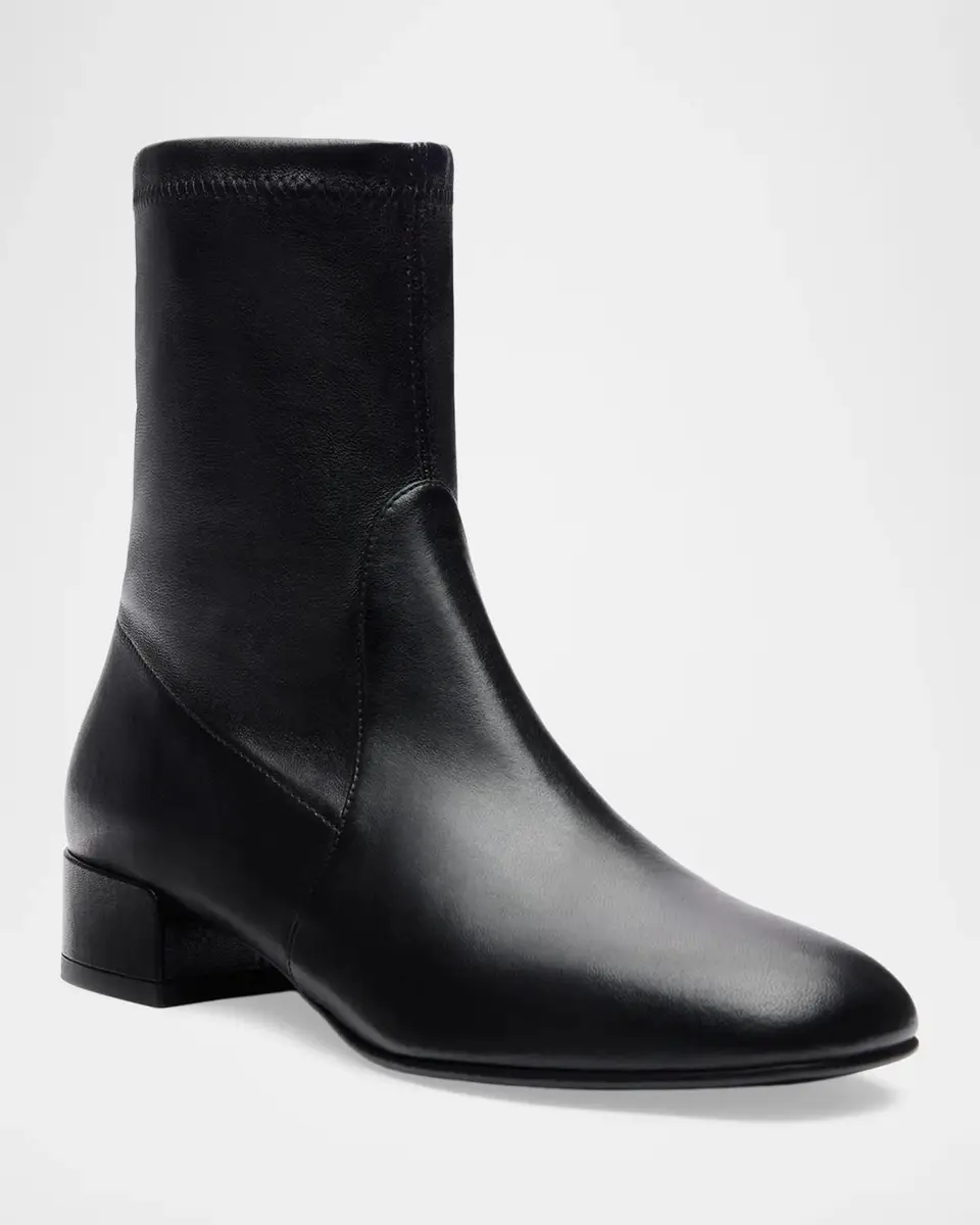 Stuart Weitzman 25mm Bacari Stretch Leather Ankle Boots | Thumbnail 2 Stuart Weitzman 25mm Bacari Stretch Leather Ankle Boots | Thumbnail 2