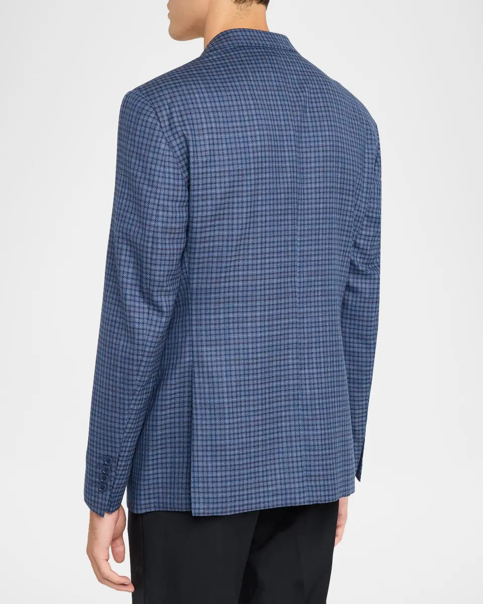 Emporio Armani Men's G Line Micro-Plaid Single-Breasted Sport Coat | Thumbnail 3 Emporio Armani Men's G Line Micro-Plaid Single-Breasted Sport Coat | Thumbnail 3