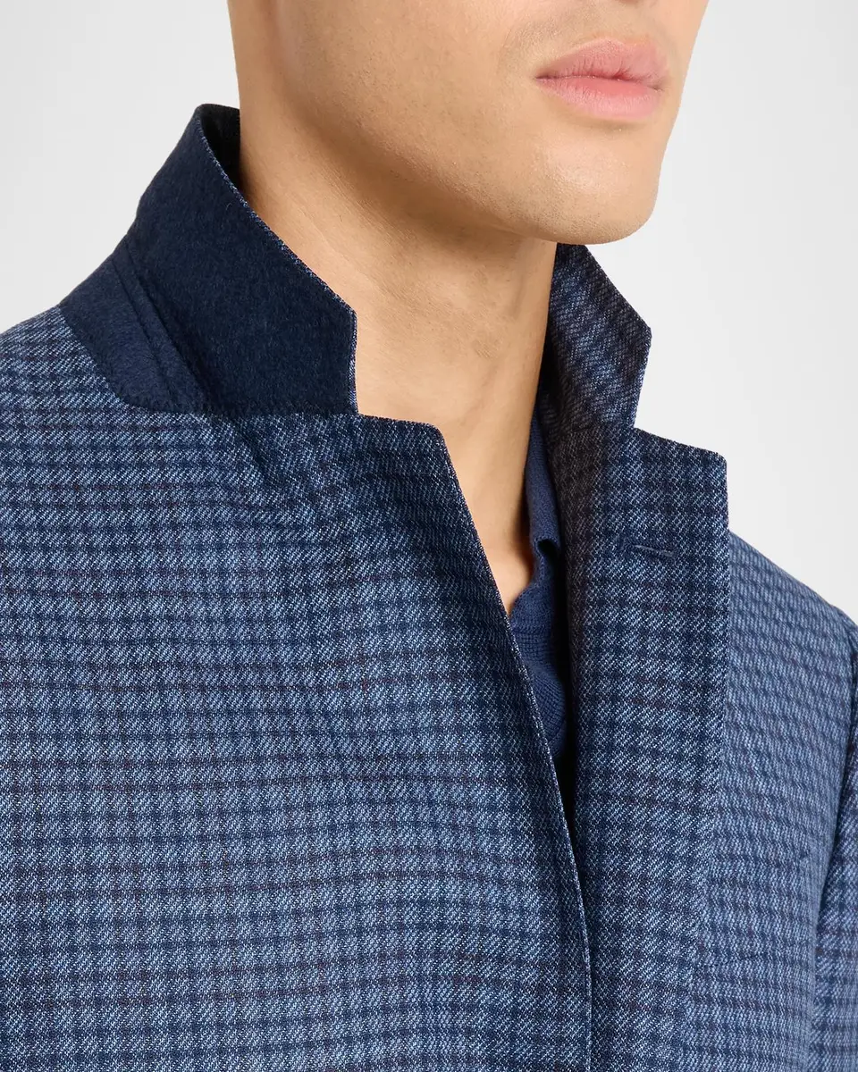 Emporio Armani Men's G Line Micro-Plaid Single-Breasted Sport Coat | Thumbnail 7 Emporio Armani Men's G Line Micro-Plaid Single-Breasted Sport Coat | Thumbnail 7