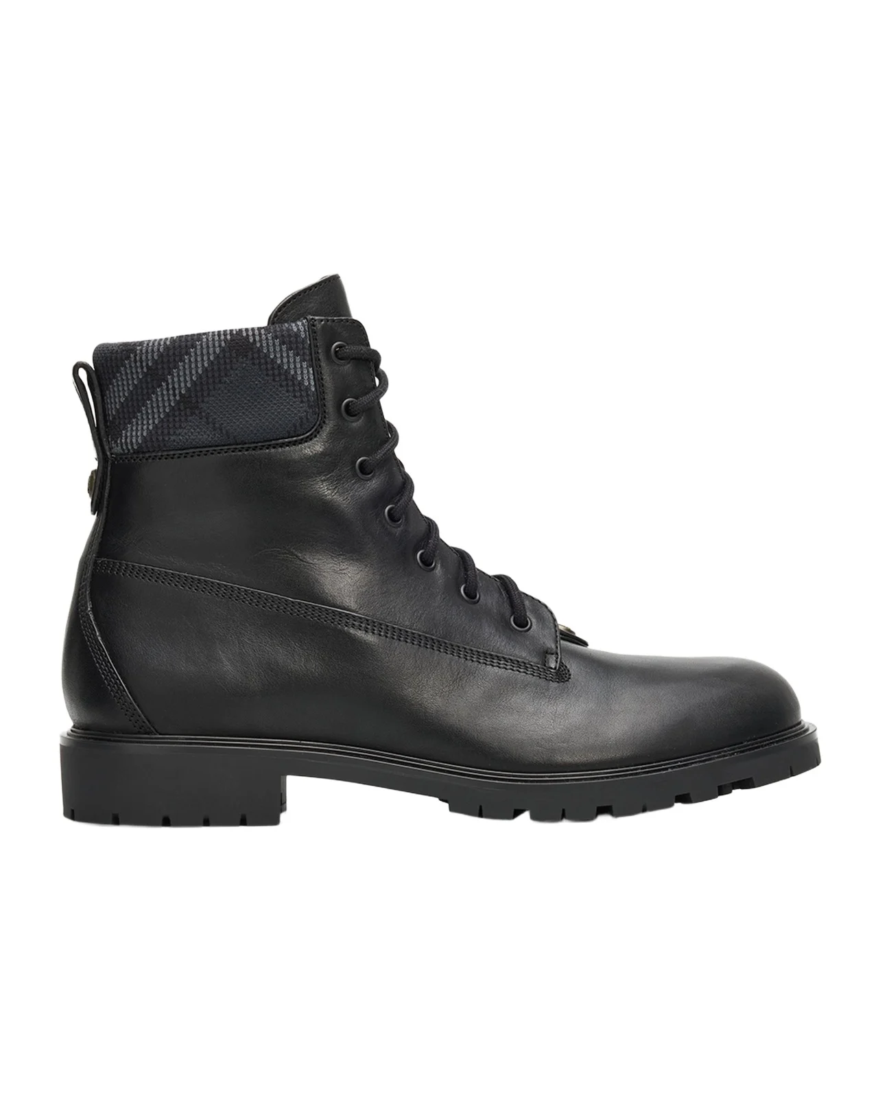 Burberry Men's Durham Leather Combat Boots