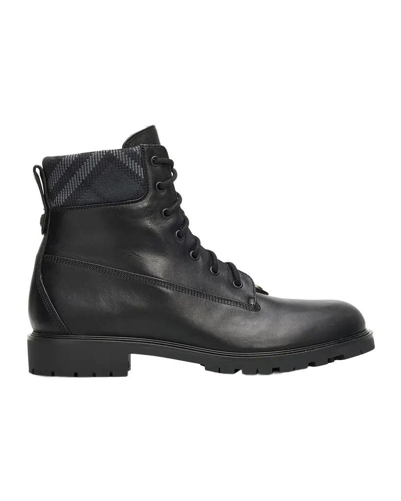 Burberry Men's Durham Leather Combat Boots | Image 1 Burberry Men's Durham Leather Combat Boots | Image 1