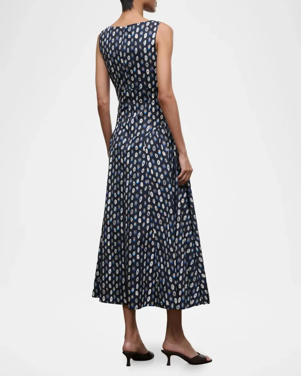 Staud Gwen Printed Midi Dress | Thumbnail 3 Staud Gwen Printed Midi Dress | Thumbnail 3