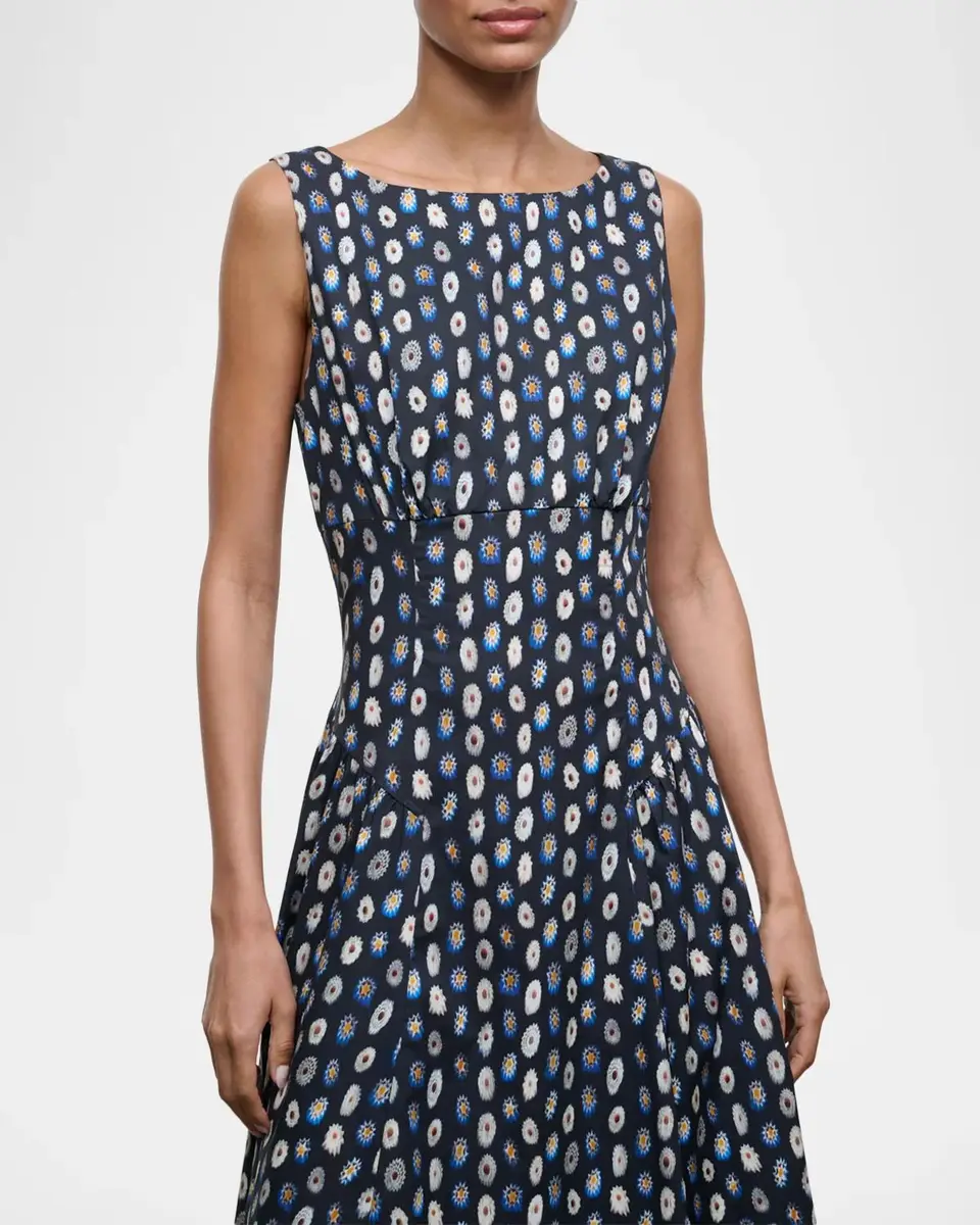 Staud Gwen Printed Midi Dress | Thumbnail 4 Staud Gwen Printed Midi Dress | Thumbnail 4