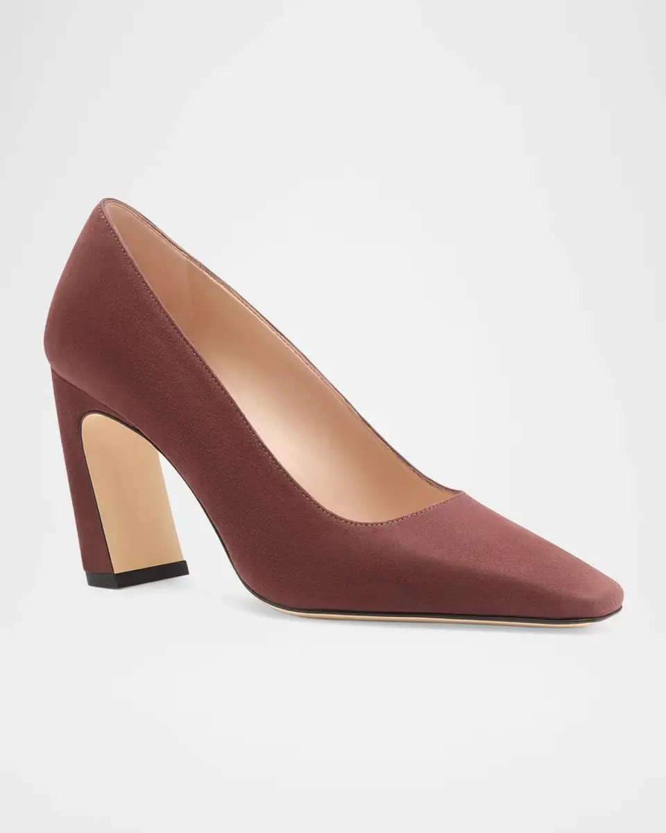 Stuart Weitzman 85mm Stassi Satin Pumps | Thumbnail 2 Stuart Weitzman 85mm Stassi Satin Pumps | Thumbnail 2