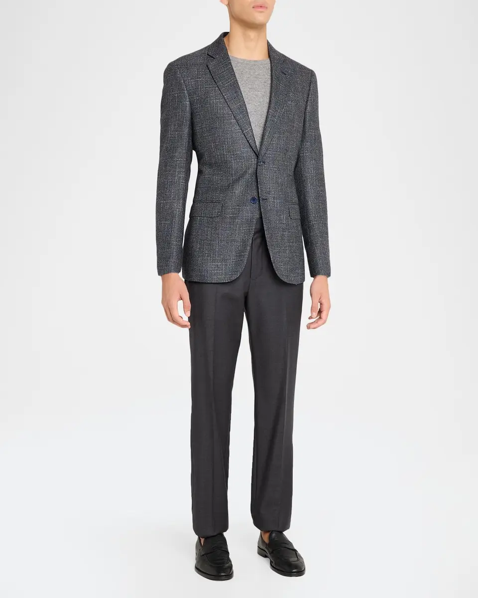 Emporio Armani Men's Wool and Viscose Single-Breasted Sport Coat | Thumbnail 2 Emporio Armani Men's Wool and Viscose Single-Breasted Sport Coat | Thumbnail 2