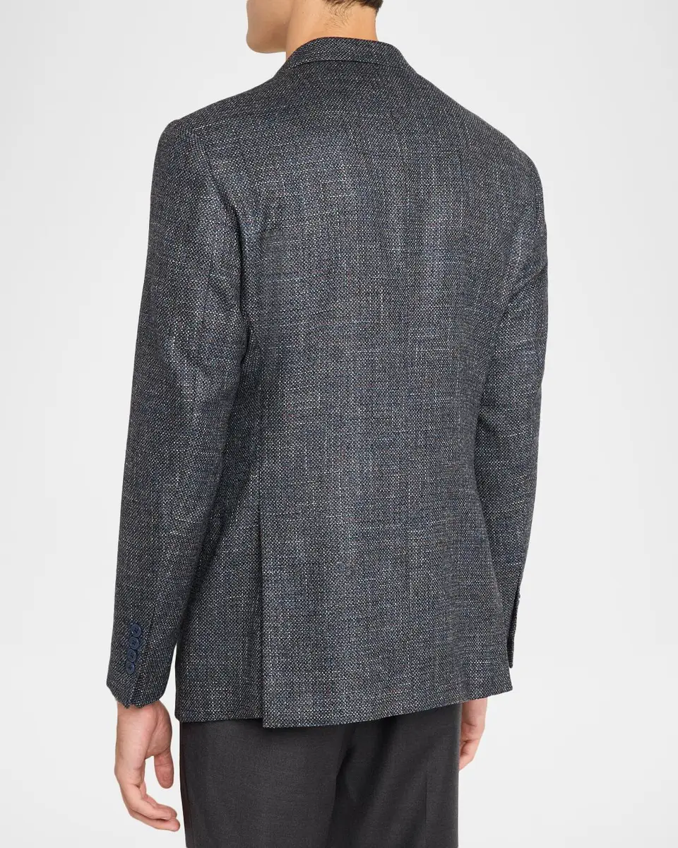 Emporio Armani Men's Wool and Viscose Single-Breasted Sport Coat | Thumbnail 3 Emporio Armani Men's Wool and Viscose Single-Breasted Sport Coat | Thumbnail 3