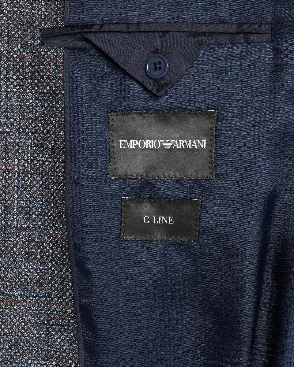 Emporio Armani Men's Wool and Viscose Single-Breasted Sport Coat | Thumbnail 6 Emporio Armani Men's Wool and Viscose Single-Breasted Sport Coat | Thumbnail 6