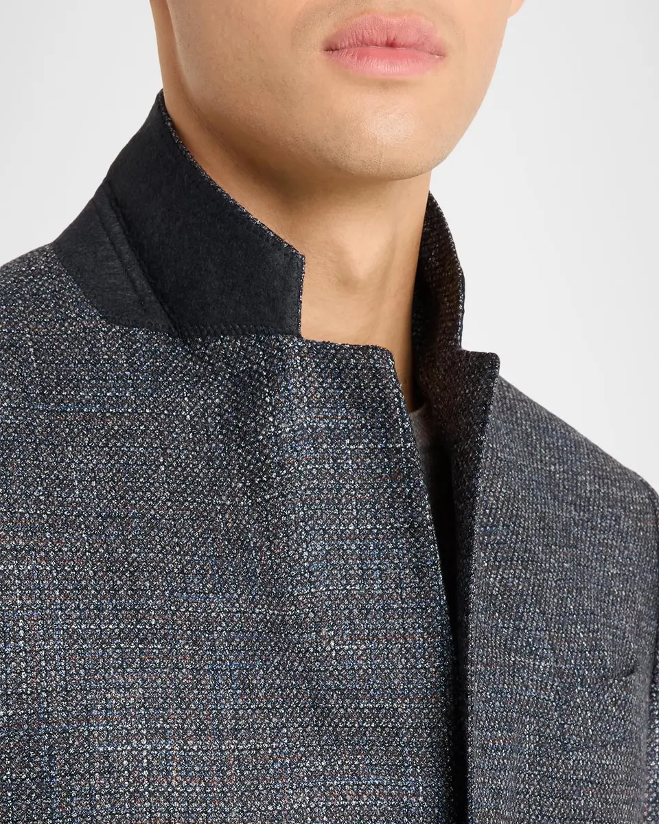 Emporio Armani Men's Wool and Viscose Single-Breasted Sport Coat | Thumbnail 7 Emporio Armani Men's Wool and Viscose Single-Breasted Sport Coat | Thumbnail 7