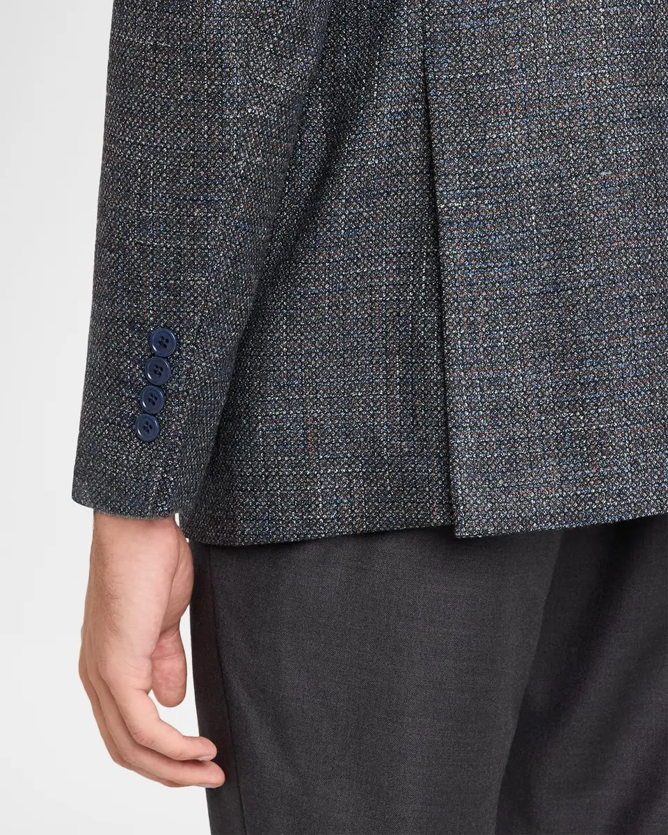 Emporio Armani Men's Wool and Viscose Single-Breasted Sport Coat | Thumbnail 8 Emporio Armani Men's Wool and Viscose Single-Breasted Sport Coat | Thumbnail 8