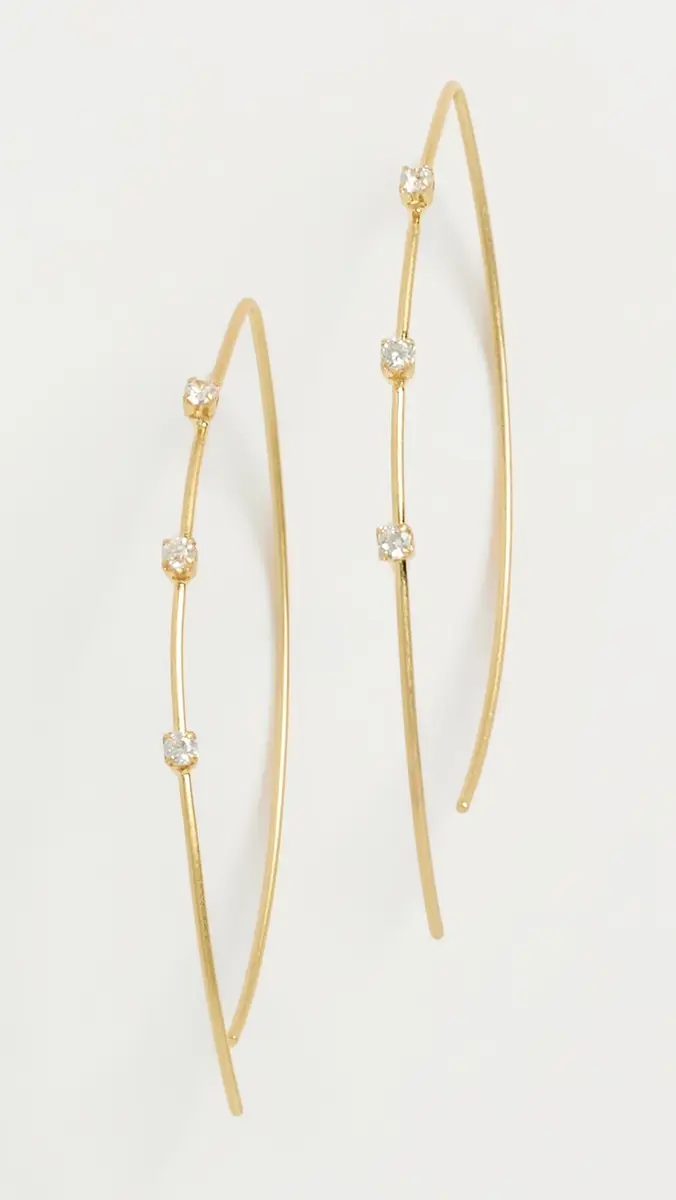Shashi Oleander Hoop Earrings | Thumbnail 2 Shashi Oleander Hoop Earrings | Thumbnail 2