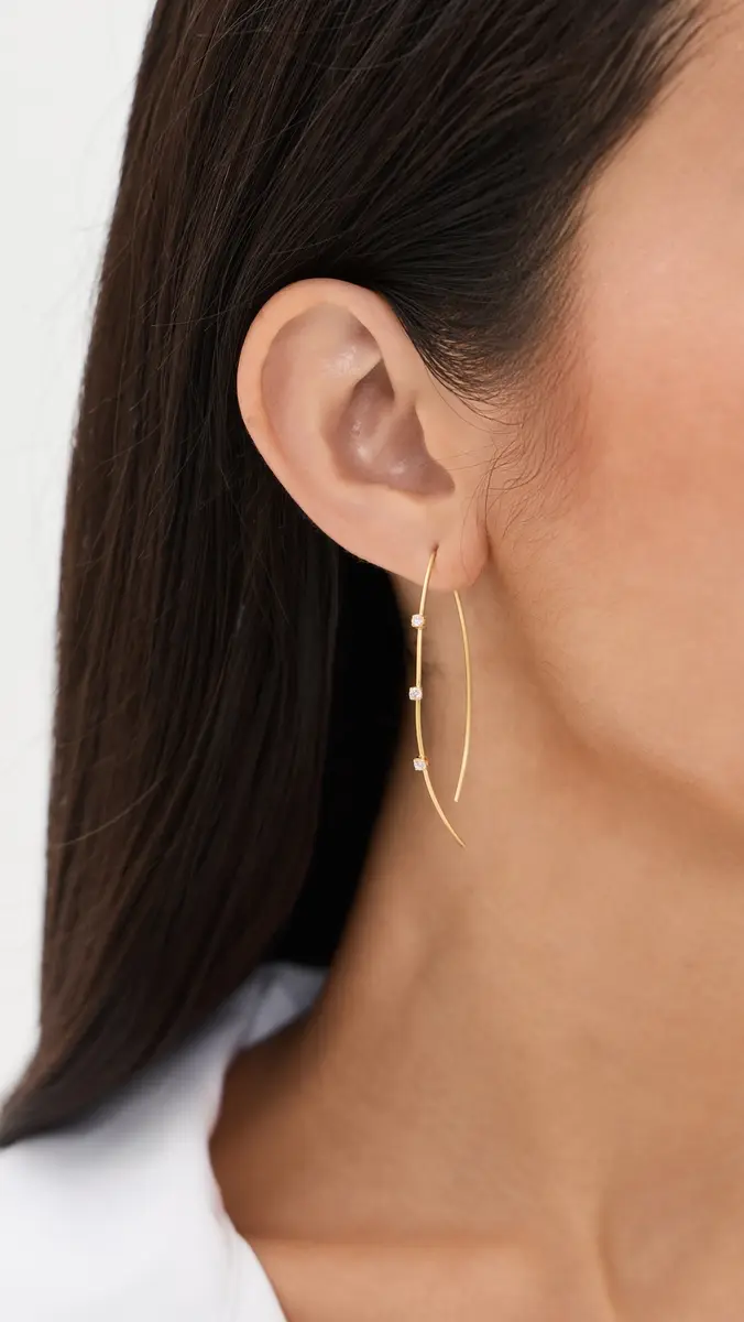 Shashi Oleander Hoop Earrings | Thumbnail 3 Shashi Oleander Hoop Earrings | Thumbnail 3