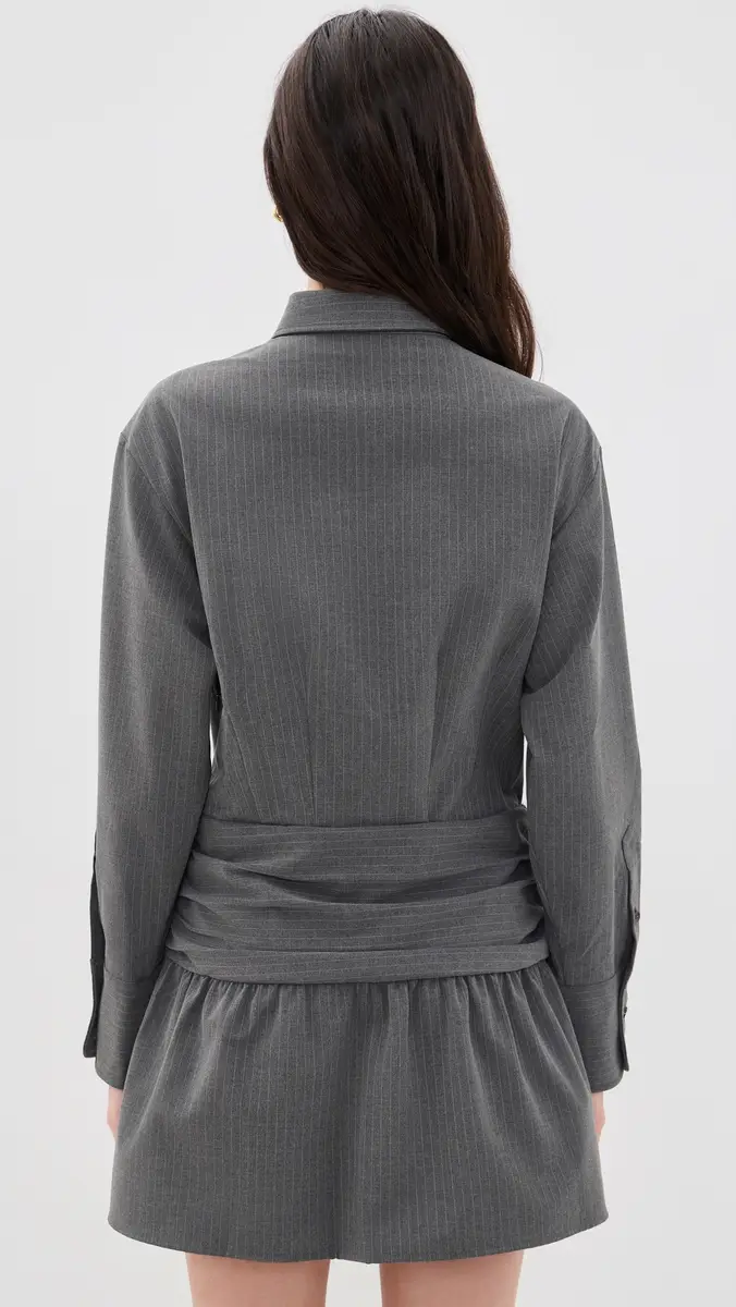 Rowing Blazers Pinstripe Button Down Dress | Thumbnail 3 Rowing Blazers Pinstripe Button Down Dress | Thumbnail 3