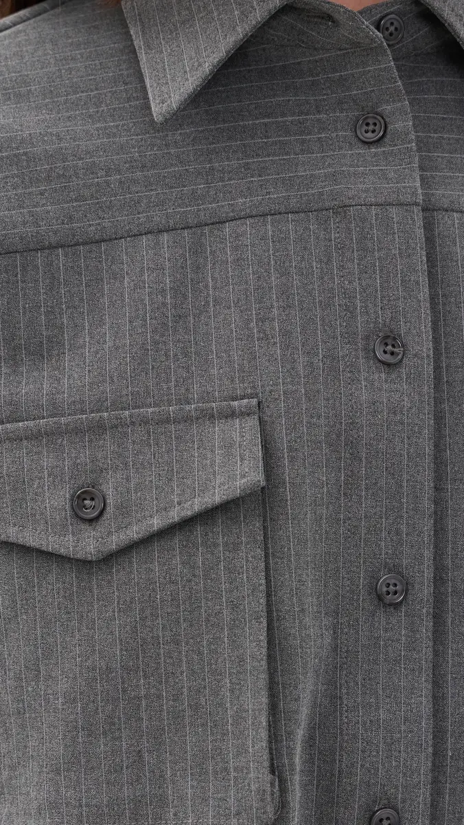 Rowing Blazers Pinstripe Button Down Dress | Thumbnail 6 Rowing Blazers Pinstripe Button Down Dress | Thumbnail 6