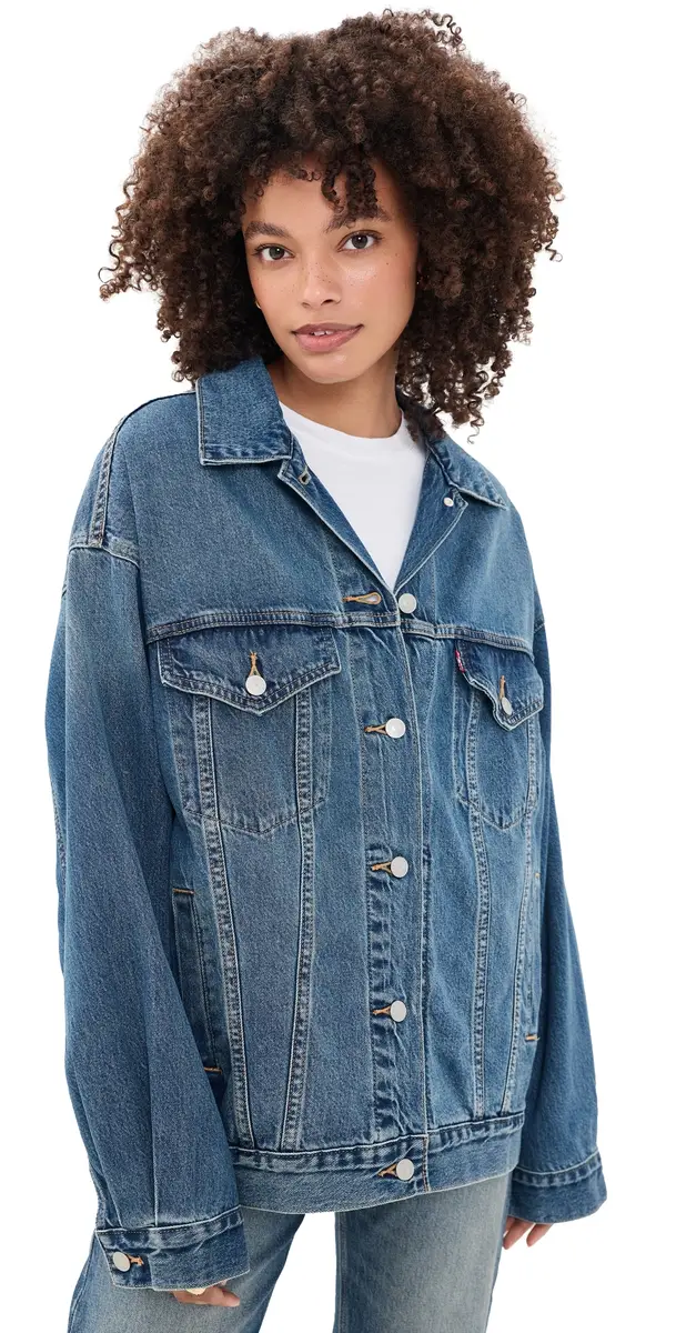 Levi's Women's Denim Trucker Jacket Trial Case | Image 1 Levi's Women's Denim Trucker Jacket Trial Case | Image 1