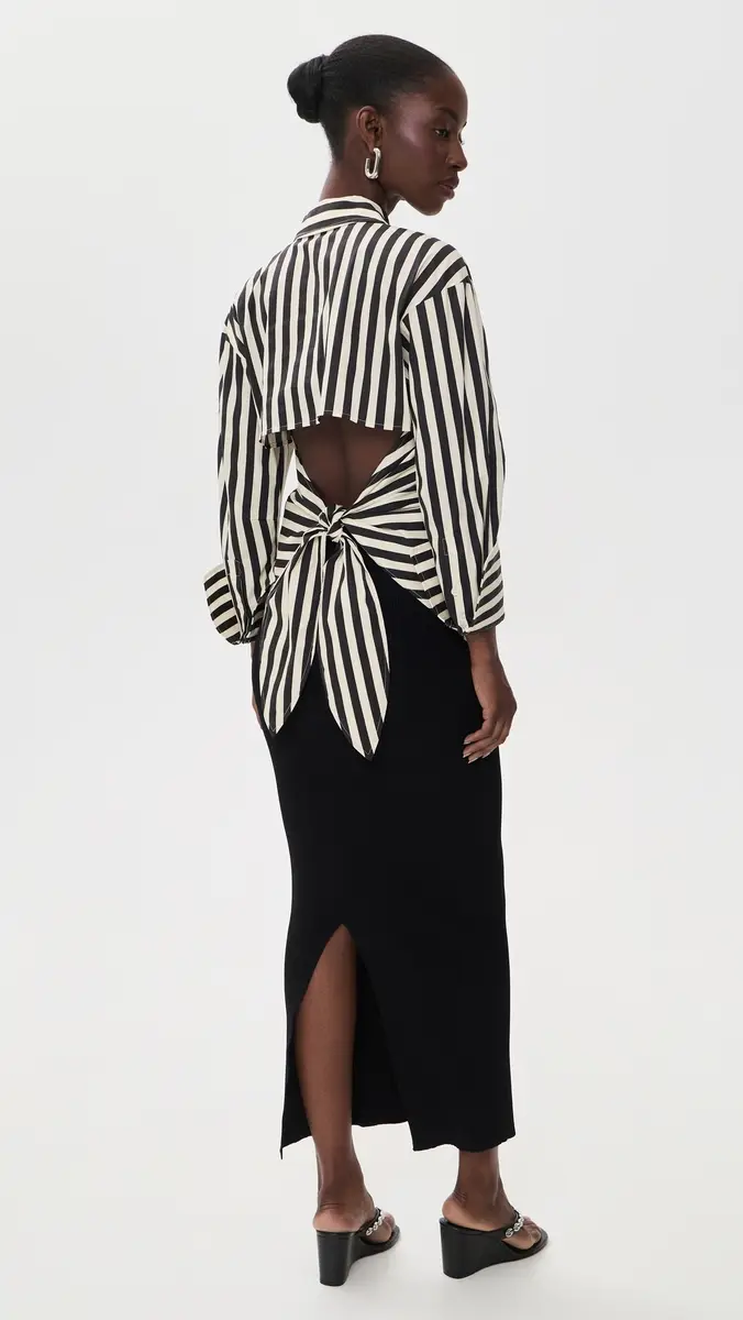 SIMONMILLER Loch Striped Poplin Button Up Top | Thumbnail 3 SIMONMILLER Loch Striped Poplin Button Up Top | Thumbnail 3
