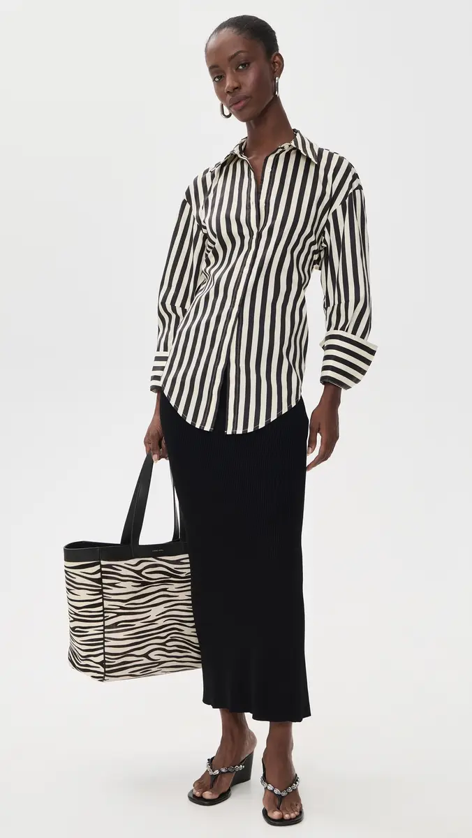 SIMONMILLER Loch Striped Poplin Button Up Top | Thumbnail 5 SIMONMILLER Loch Striped Poplin Button Up Top | Thumbnail 5