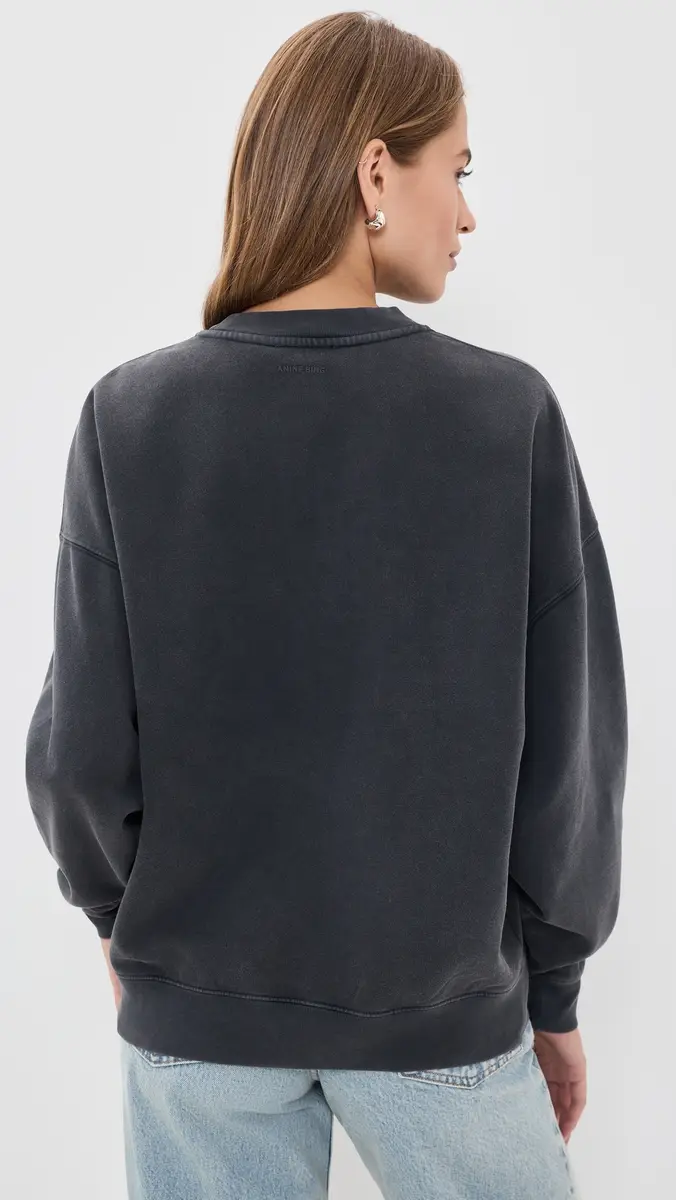 Anine Bing Miles Leopard Muse Sweatshirt | Thumbnail 3 Anine Bing Miles Leopard Muse Sweatshirt | Thumbnail 3
