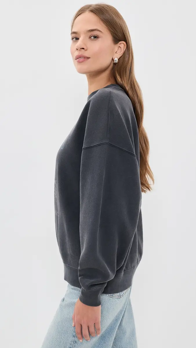 Anine Bing Miles Leopard Muse Sweatshirt | Thumbnail 4 Anine Bing Miles Leopard Muse Sweatshirt | Thumbnail 4