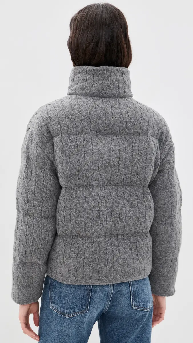Polo Ralph Lauren Cable Knit Wool Cashmere Puffer Jacket | Thumbnail 3 Polo Ralph Lauren Cable Knit Wool Cashmere Puffer Jacket | Thumbnail 3