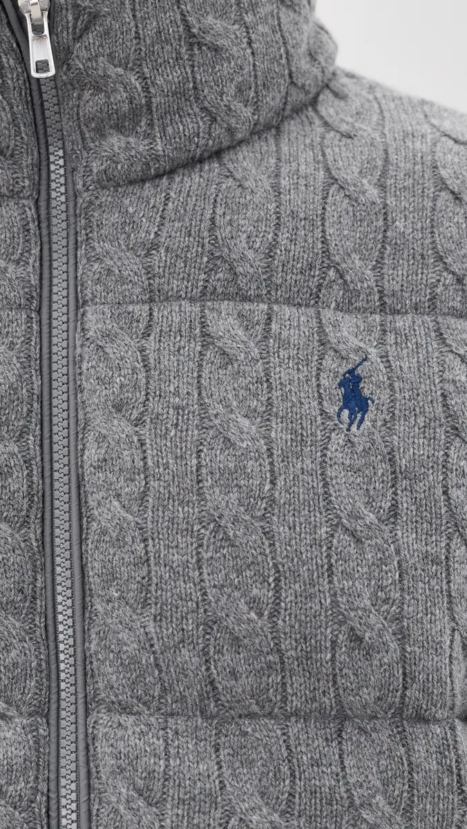 Polo Ralph Lauren Cable Knit Wool Cashmere Puffer Jacket | Thumbnail 6 Polo Ralph Lauren Cable Knit Wool Cashmere Puffer Jacket | Thumbnail 6