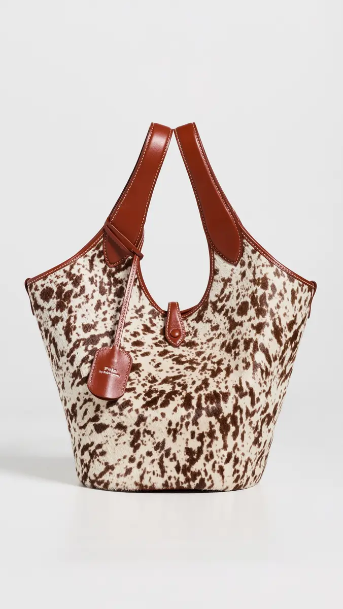 Polo Ralph Lauren Haircalf Medium Tote | Thumbnail 2 Polo Ralph Lauren Haircalf Medium Tote | Thumbnail 2
