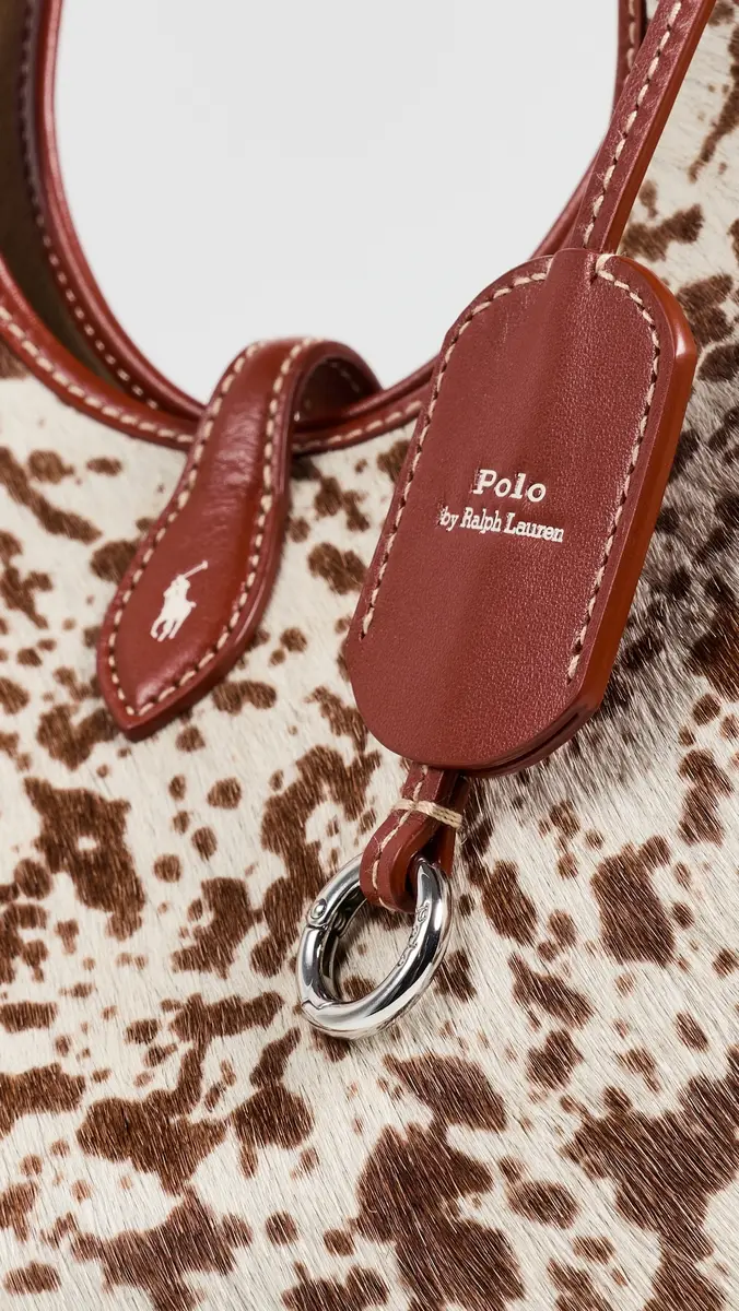 Polo Ralph Lauren Haircalf Medium Tote | Thumbnail 5 Polo Ralph Lauren Haircalf Medium Tote | Thumbnail 5