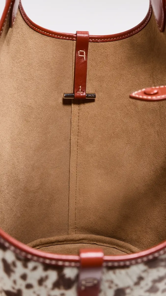 Polo Ralph Lauren Haircalf Medium Tote | Thumbnail 6 Polo Ralph Lauren Haircalf Medium Tote | Thumbnail 6