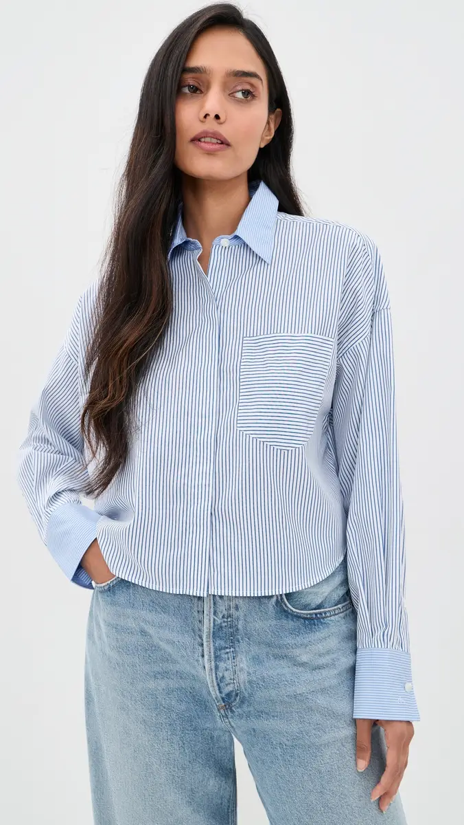 rag & bone Marin Multi Stripe Poplin Shirt | Thumbnail 2 rag & bone Marin Multi Stripe Poplin Shirt | Thumbnail 2