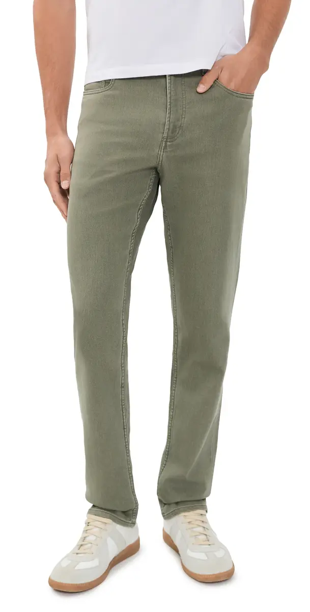 Faherty Stretch Terry 5-Pocket Pants Island Olive | Image 1 Faherty Stretch Terry 5-Pocket Pants Island Olive | Image 1