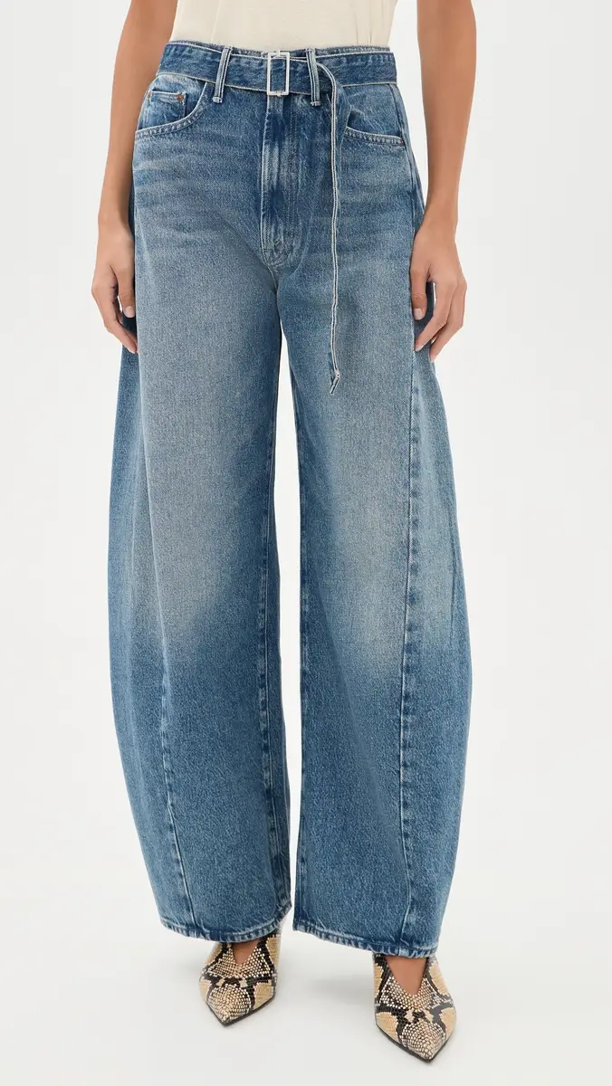 Mother The Belted Spoonful Nerdy Barrel Jeans | Thumbnail 2 Mother The Belted Spoonful Nerdy Barrel Jeans | Thumbnail 2