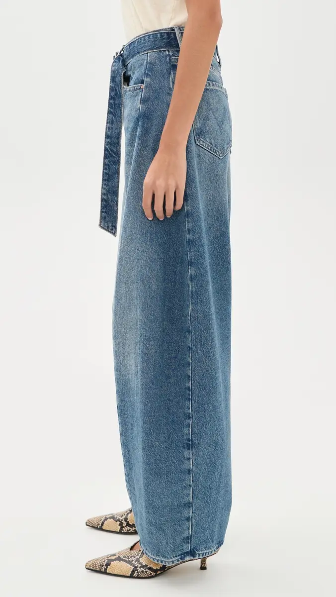 Mother The Belted Spoonful Nerdy Barrel Jeans | Thumbnail 4 Mother The Belted Spoonful Nerdy Barrel Jeans | Thumbnail 4