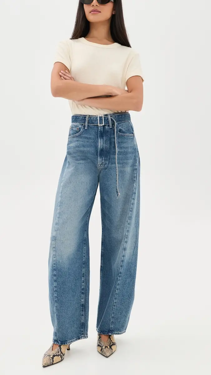 Mother The Belted Spoonful Nerdy Barrel Jeans | Thumbnail 5 Mother The Belted Spoonful Nerdy Barrel Jeans | Thumbnail 5