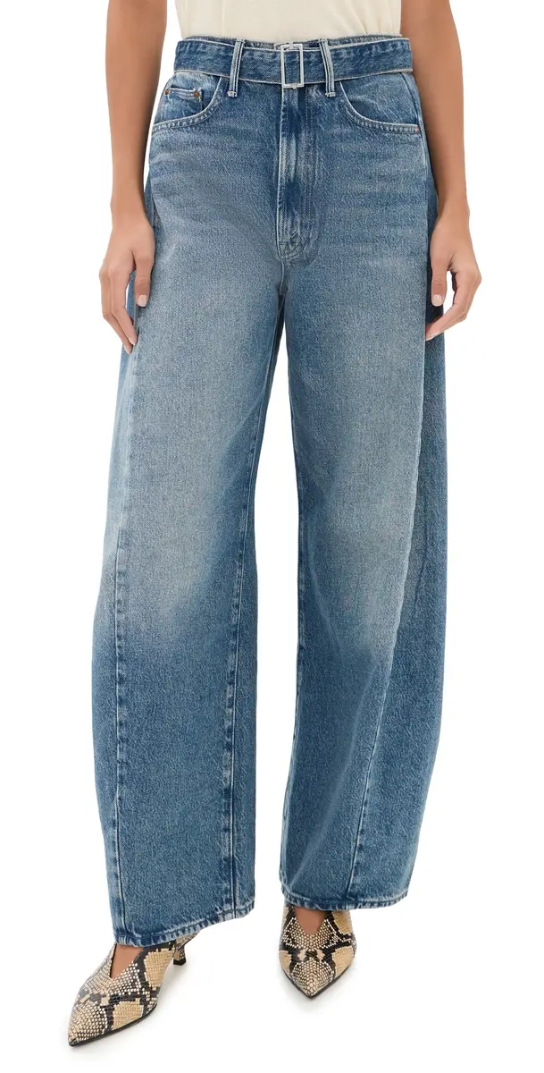 Mother The Belted Spoonful Nerdy Barrel Jeans Tootsie | Image 1 Mother The Belted Spoonful Nerdy Barrel Jeans Tootsie | Image 1
