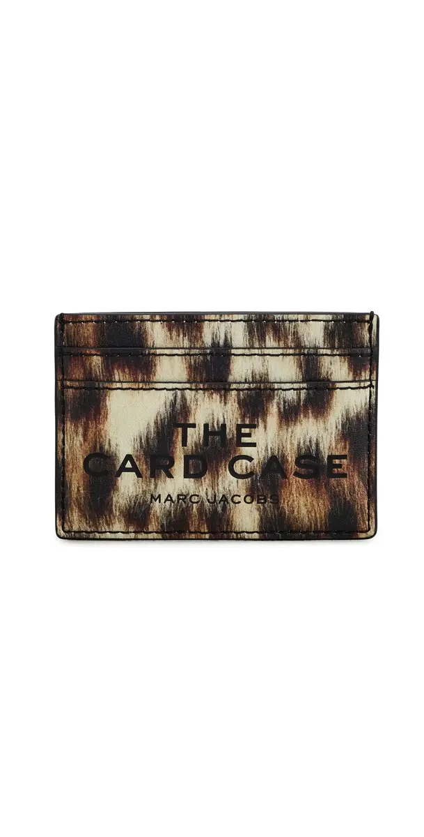 Marc Jacobs Leather Card Case Brown Multi One Size | Image 1 Marc Jacobs Leather Card Case Brown Multi One Size | Image 1