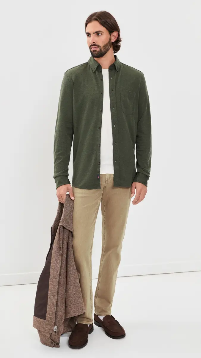 Faherty Coastline Knit Button Down Shirt | Thumbnail 5 Faherty Coastline Knit Button Down Shirt | Thumbnail 5