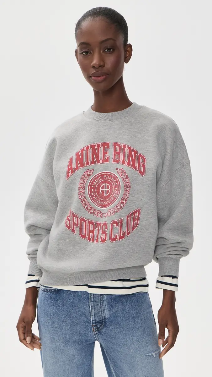 Anine Bing Miles Collegiate Sweatshirt | Thumbnail 2 Anine Bing Miles Collegiate Sweatshirt | Thumbnail 2