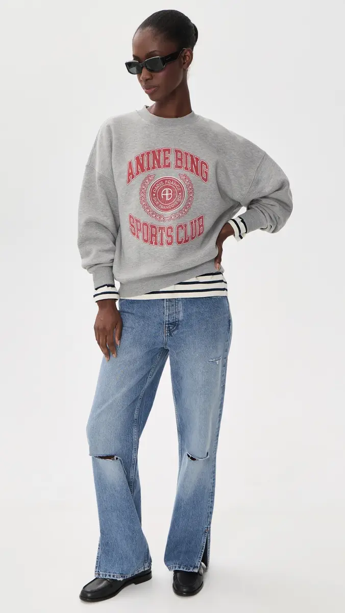 Anine Bing Miles Collegiate Sweatshirt | Thumbnail 5 Anine Bing Miles Collegiate Sweatshirt | Thumbnail 5