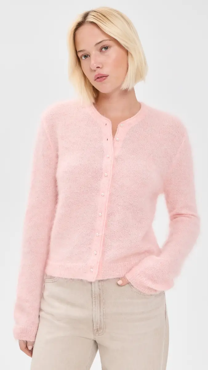Mother The Cropped Mohair Cardigan | Thumbnail 2 Mother The Cropped Mohair Cardigan | Thumbnail 2
