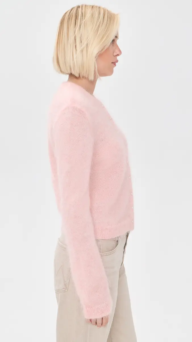 Mother The Cropped Mohair Cardigan | Thumbnail 4 Mother The Cropped Mohair Cardigan | Thumbnail 4