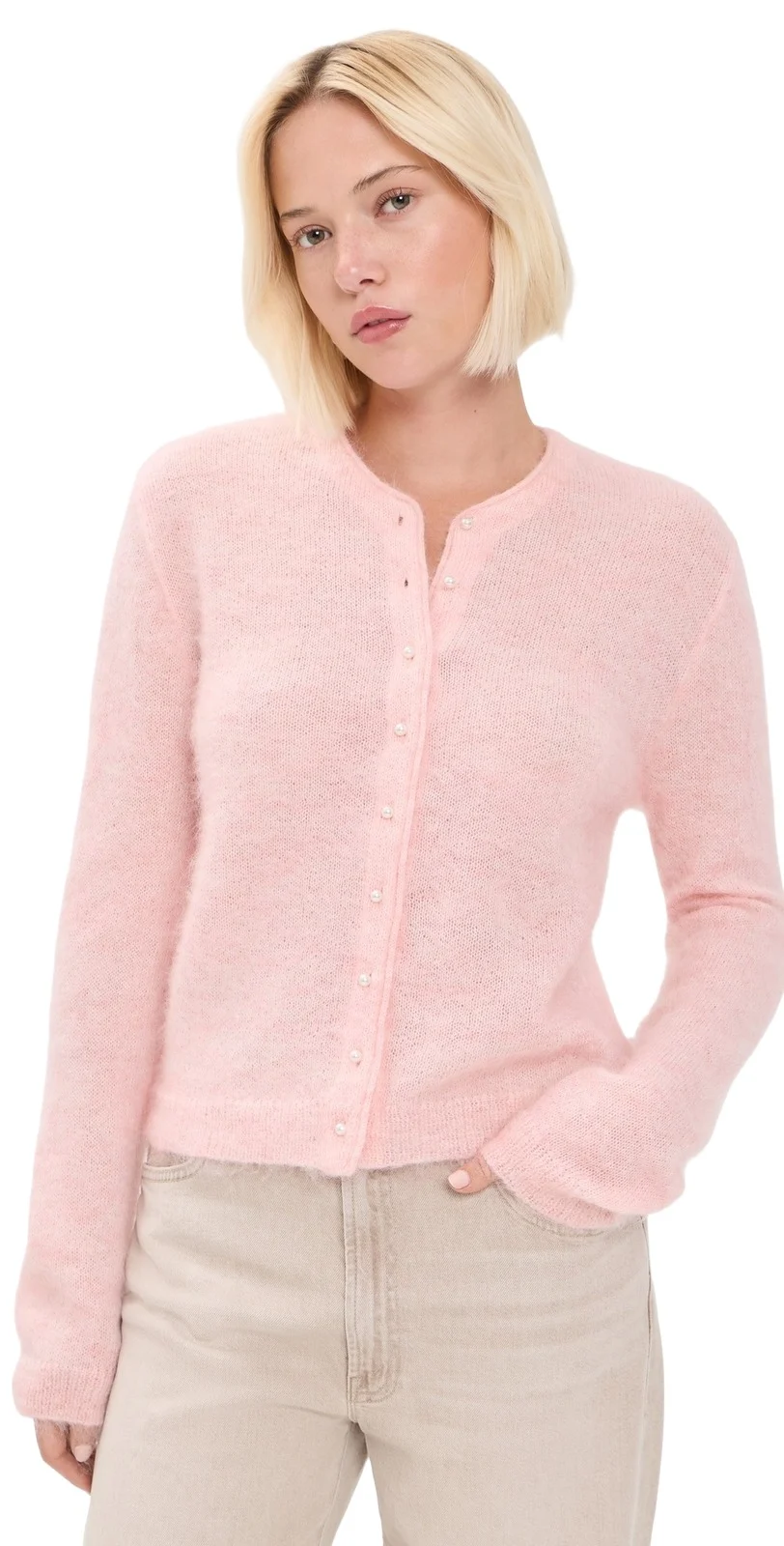 The Cropped Mohair Cardigan The Cropped Mohair Cardigan