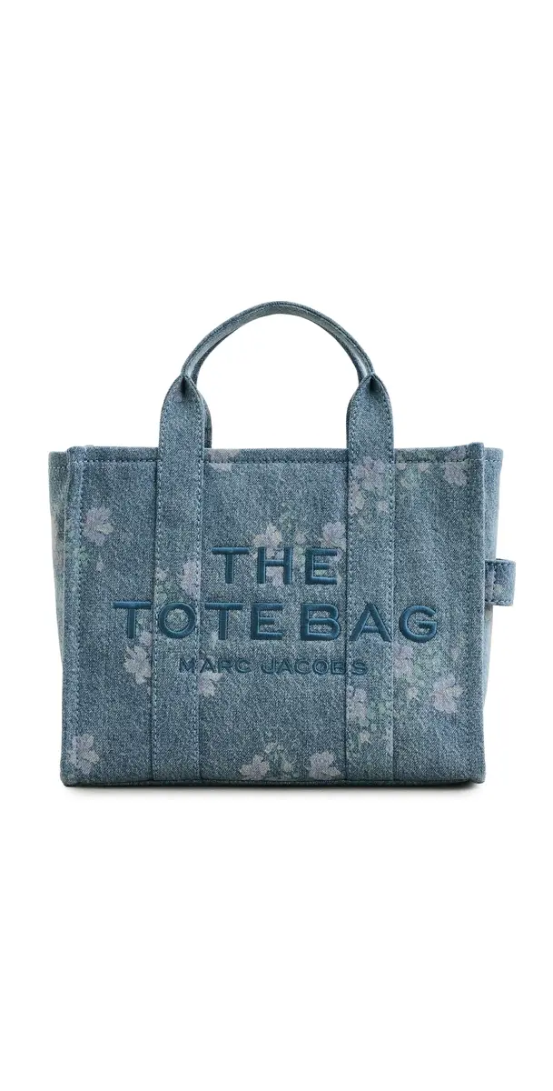 Marc Jacobs The Medium Denim Tote Bag Indigo Multi One Size | Image 1 Marc Jacobs The Medium Denim Tote Bag Indigo Multi One Size | Image 1