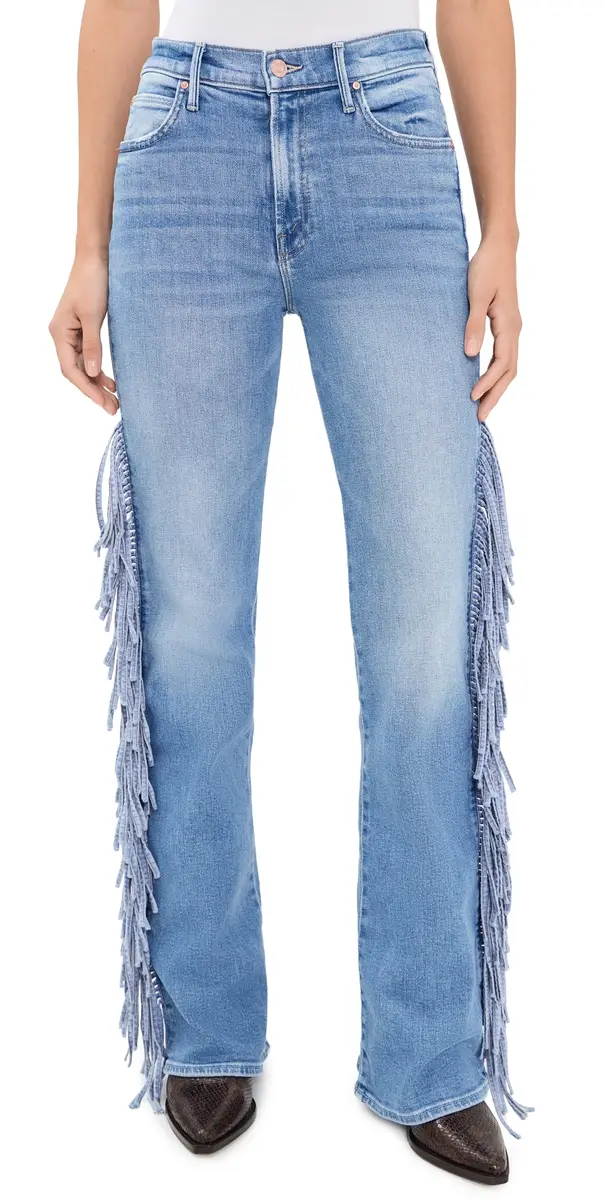 Mother The Fringe Desperado Sneak Western Jeans Saddle Up | Image 1 Mother The Fringe Desperado Sneak Western Jeans Saddle Up | Image 1
