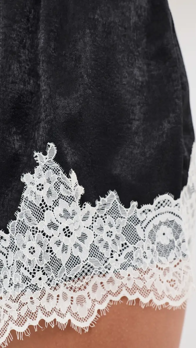 Another Girl Lace Trim Satin Shorts | Thumbnail 6 Another Girl Lace Trim Satin Shorts | Thumbnail 6