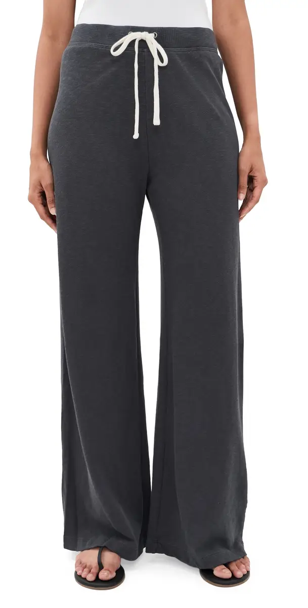James Perse Wide Leg Sweatpants Blue Noir | Image 1 James Perse Wide Leg Sweatpants Blue Noir | Image 1