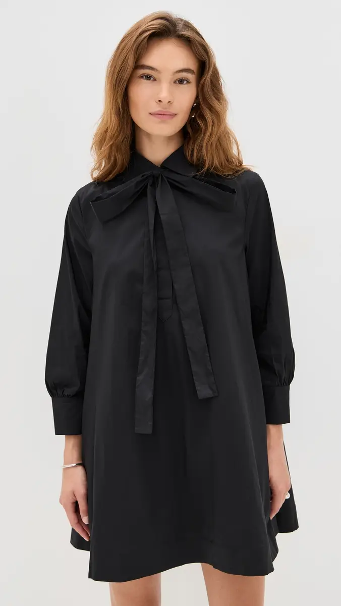 English Factory Bow Shirt Dress | Thumbnail 2 English Factory Bow Shirt Dress | Thumbnail 2