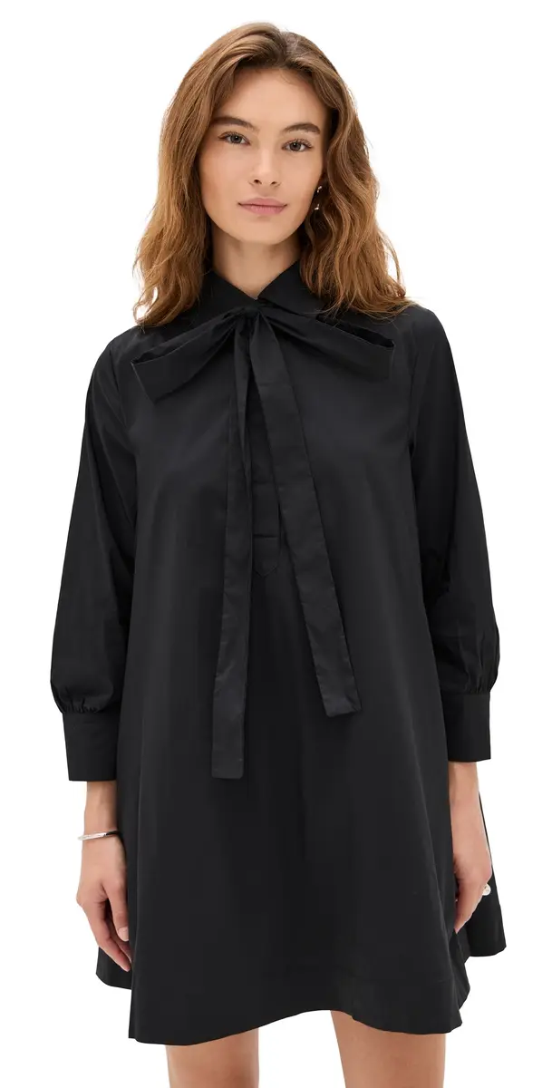 English Factory Bow Shirt Dress
