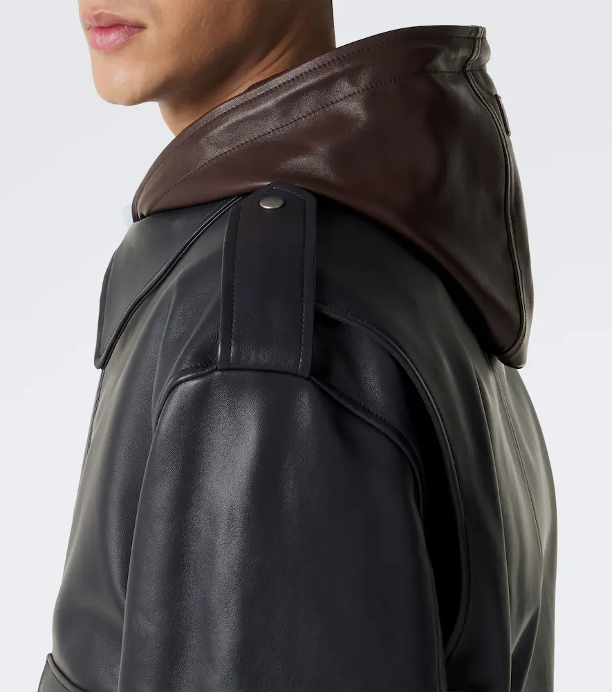 Loewe Hooded leather jacket | Thumbnail 3 Loewe Hooded leather jacket | Thumbnail 3