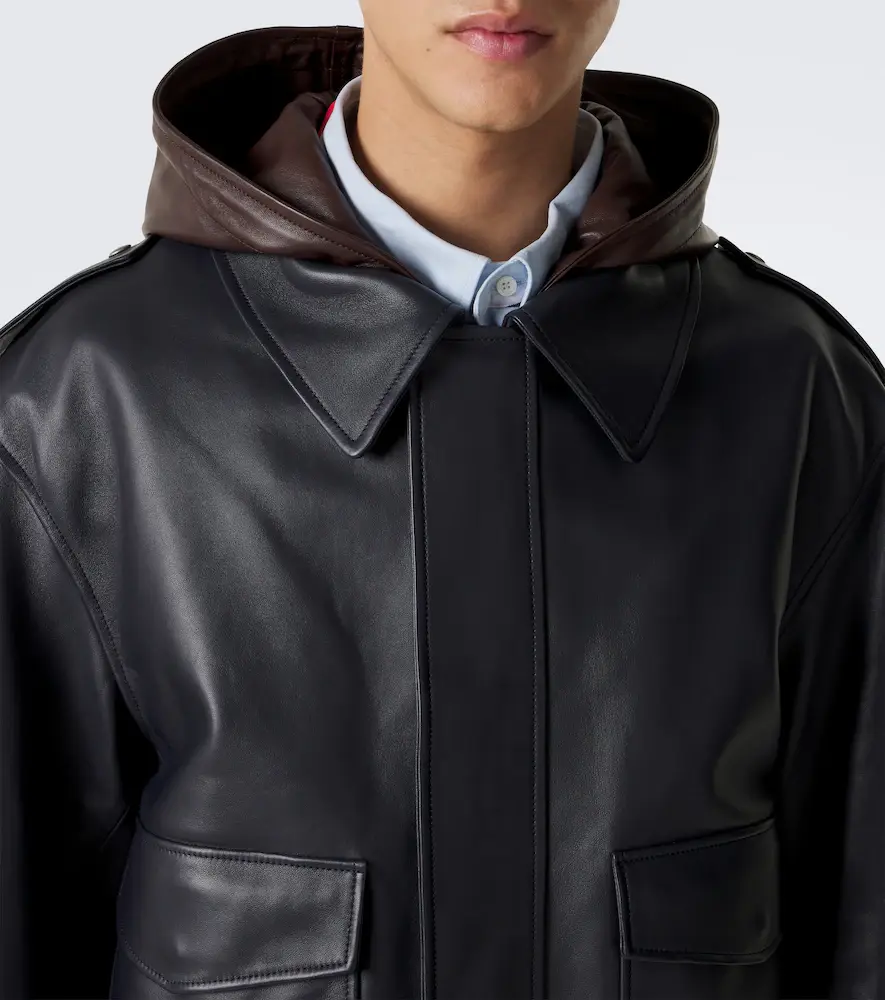 Loewe Hooded leather jacket | Thumbnail 5 Loewe Hooded leather jacket | Thumbnail 5