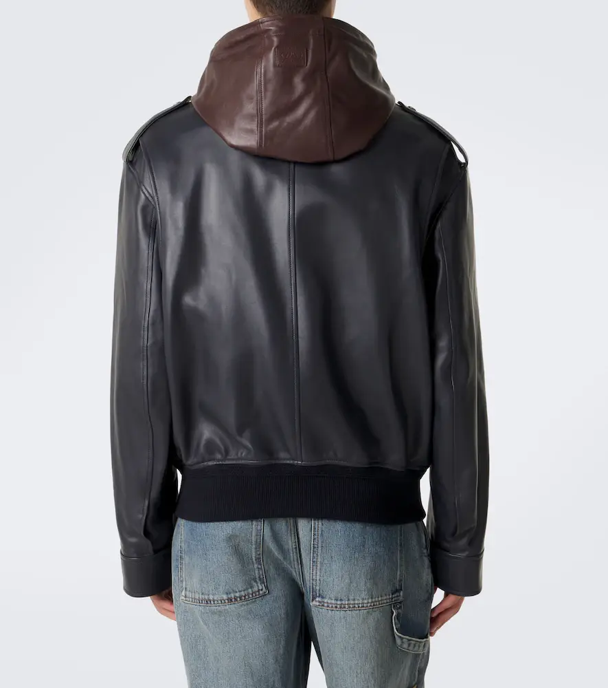 Loewe Hooded leather jacket | Thumbnail 8 Loewe Hooded leather jacket | Thumbnail 8